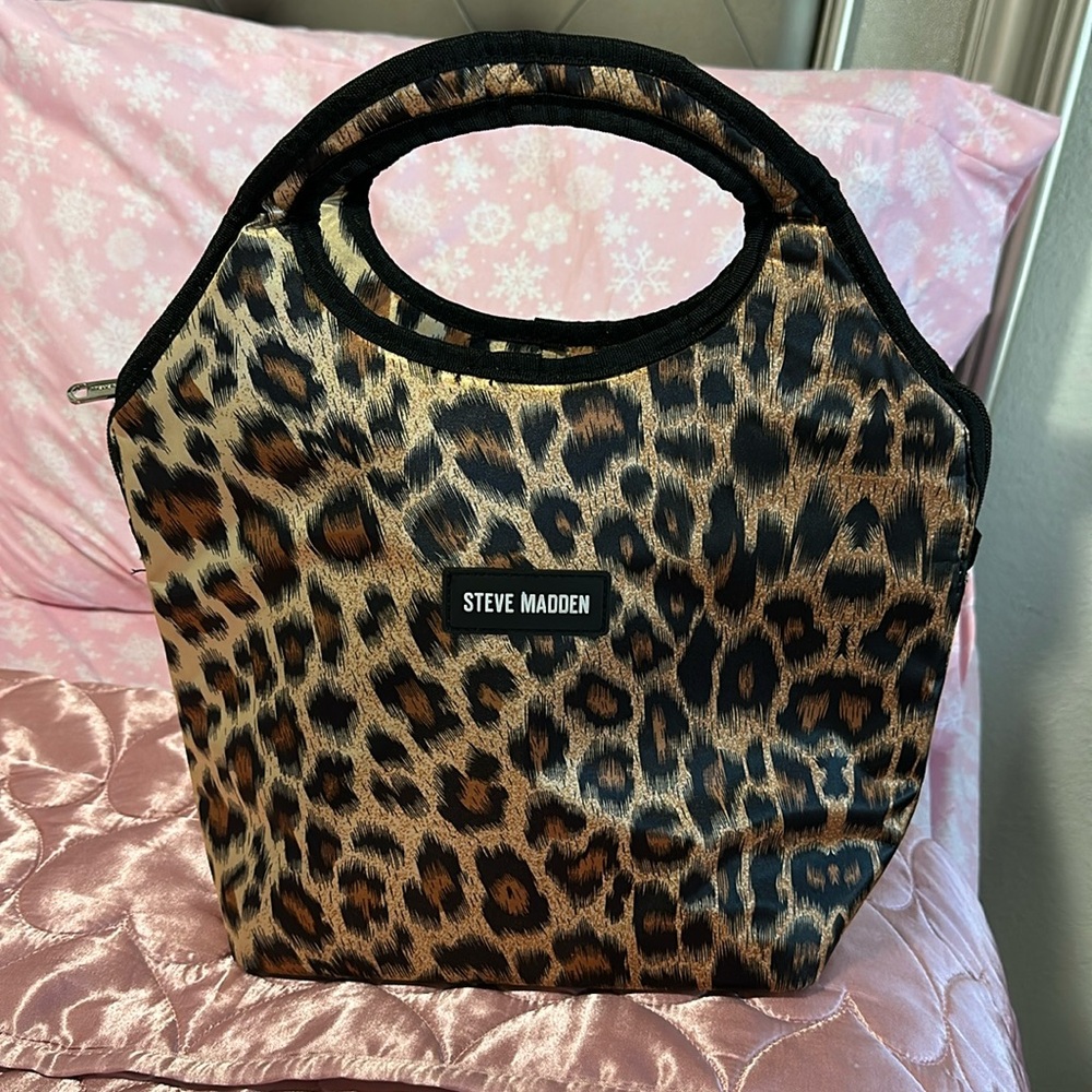 Steve Madden Animal Print Insulated Lunch Bag